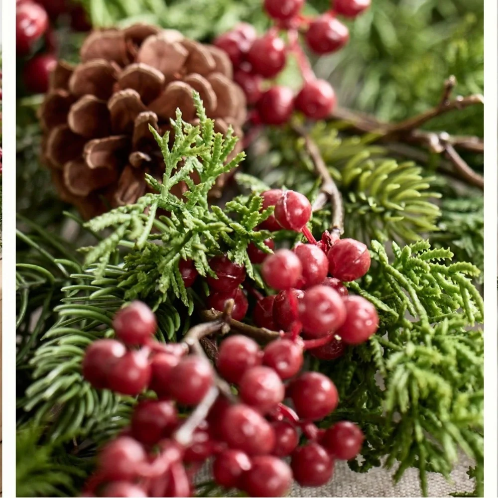 Faux Pine Berry Garland